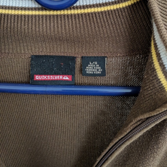 vintage zip up quiksilver sweater - Picture 3 of 5